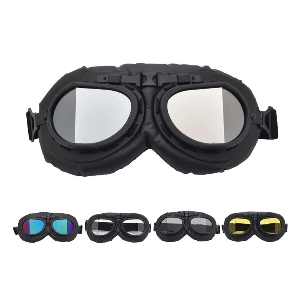 Ретро защитные очки для мотоциклов Мотоцикл Скутер очки Велоспорт Защита глаз пыленепроницаемые велосипедные очки