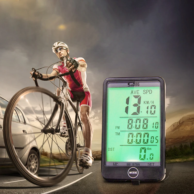 Waterproof Durable Multifunction Wired Cycling Bike Bicycle Computer Odometer Speedometer Touch