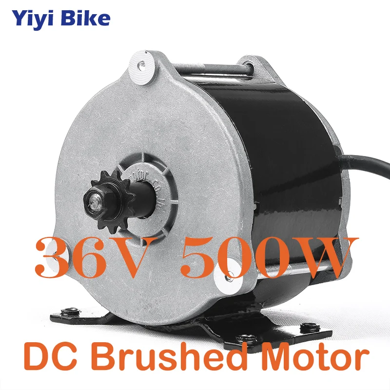 Best UNITE DC Brushed MOTOR Gear High-Speed 36V 500W Motor For Electric Bike Scooter Conversion kiti MY1018E-D 0