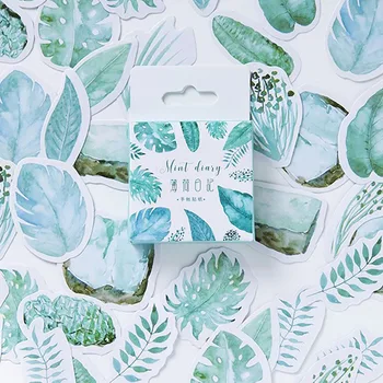 

45 pcs/pack Mint Green DIY Sealing Sticker for Diary Notepad Hand Book Album Decoration Stationery Accessories pegatinas