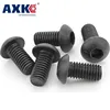 50 Uds ISO7380 negro tornillo de cabeza de botón M2 M2.5 M3 M4 M5 M6 M8 hexágono tornillos de cabeza redonda tornillo con cabeza hexagonal ► Foto 1/6