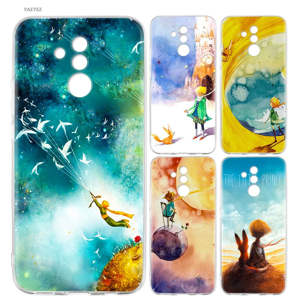 YAETEE Lovely the Little Prince fox Silicone Case for Huawei P20 P10 P9 Mate 20 10 Lite 2017 P Smart + Honor 10 8X Play P8