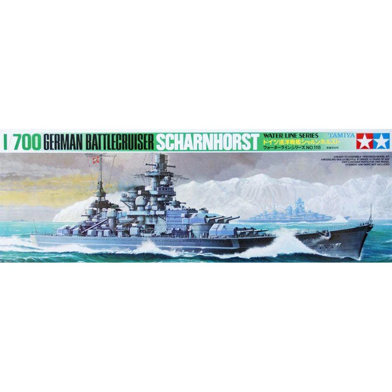 

TAMIYA 77518 1:700 The German battleship scharnhotst model hobby