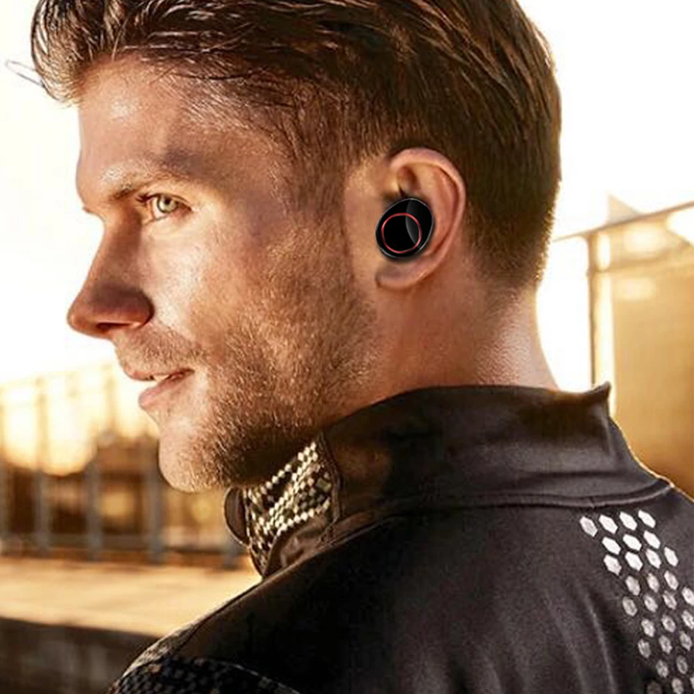 TWS Wireless Bluetooth 5.0 Earphone With LED Power Display Charging Box Waterproof Stereo Touch Control Sport Binuaral Earpiece