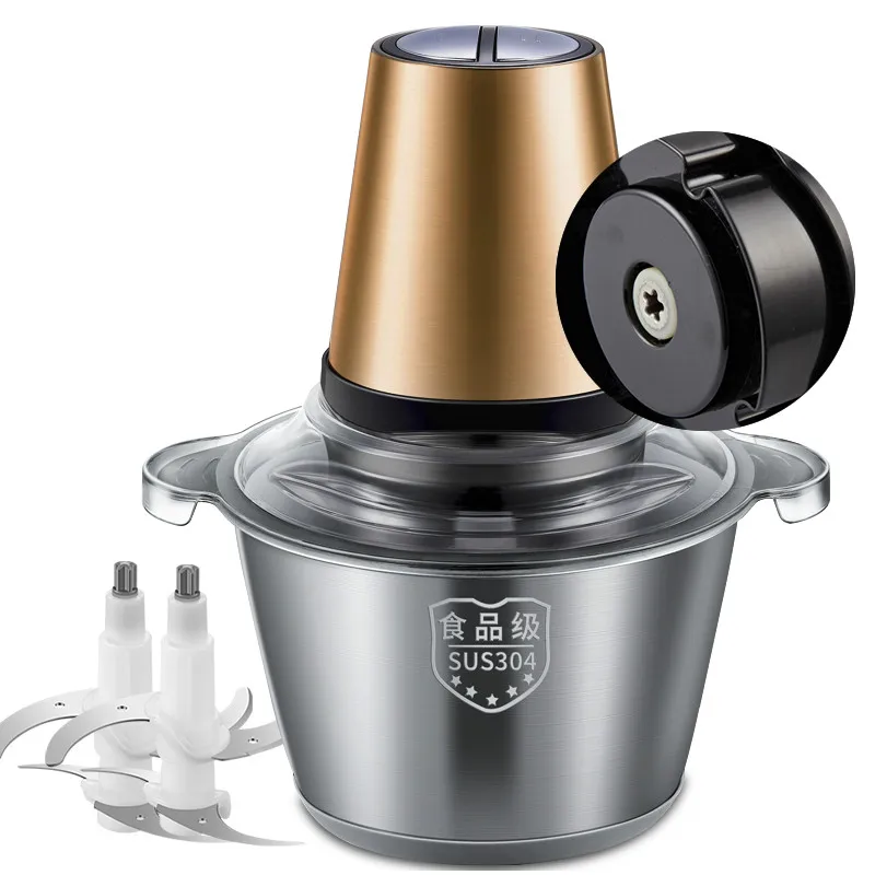 Meat Grinders Mince the stuffing with garlic, fruit and pepper in a meat grinder. Stir serve electric stainless steel Meat Grinders Mince the stuffing with garlic, fruit and pepper in a meat grinder. Stir serve electric stainless steel
