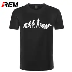 REM razilian джиу Эволюция топы, футболки Для мужчин мальчик личности короткий рукав crewneck праздничные хлопковые футболки в стиле «хип-хоп»