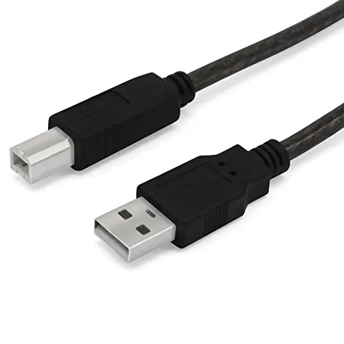 

HighSpeed USB2.0 Type A Male to B Male Printer Cable Cord Data Cable For HP Canon Lenovo Lexmark Computer Laptop Printer 1.5M