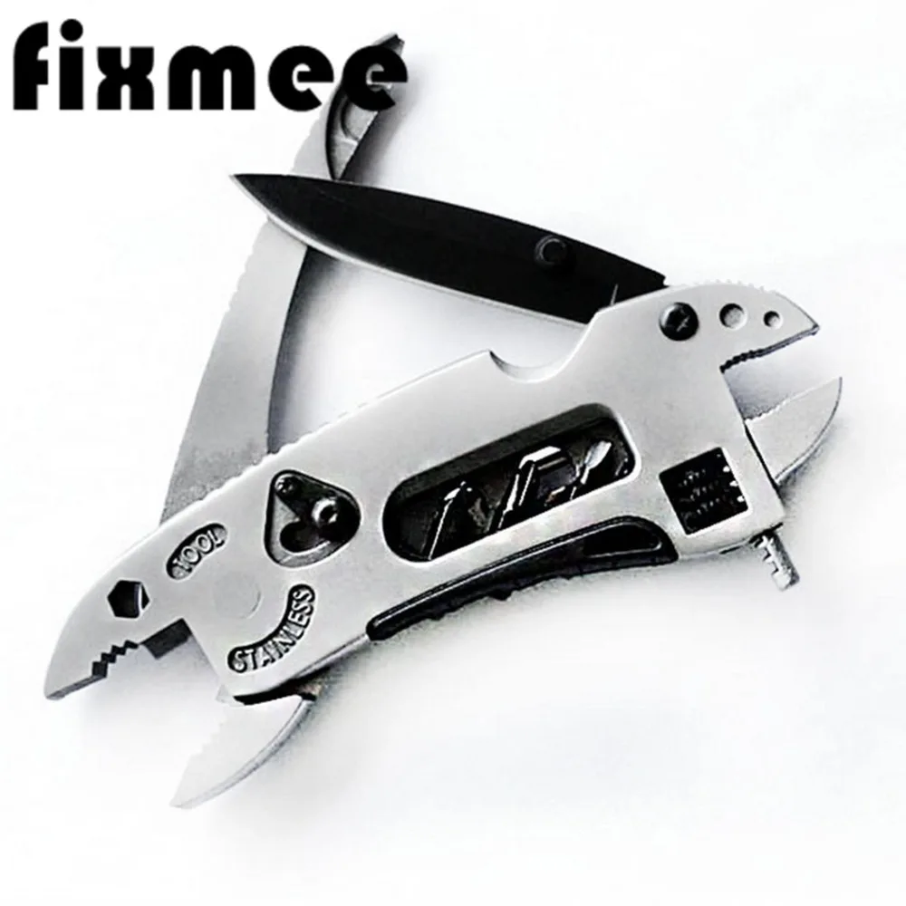 

Survival Hand Multi Tools Mini Multitool Pliers Pocket Knife Screwdriver Set Kit Adjustable Wrench Jaw Spanner Repair