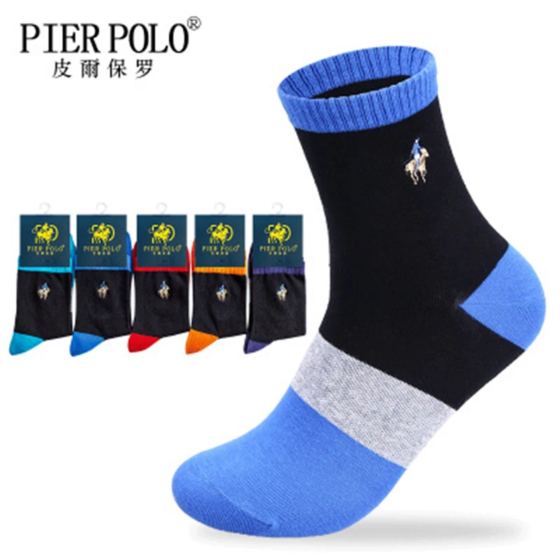 PIER POLO новые осенние и зимние мужские хлопковые носки мужские деловые хлопковые носки для отдыха носки средней длины