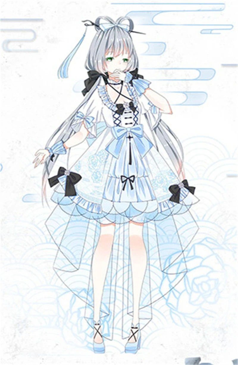 Предварительная продажа Vocaloid 3 Vsinger девушка Luo Tianyi Yan He Косплей Костюм Шелковый