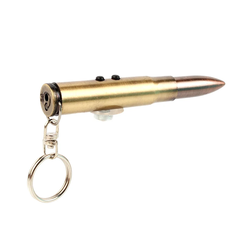 

Lovely 4 in 1 Multifunction Outdoor Self-defense Flashlight Bullet Shaped Pen Survival EDC Laser+Light JY18
