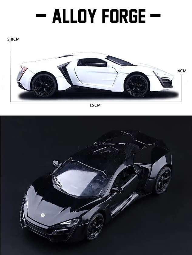 Lykan Hypersport модель автомобиля высокое качество сплав литой металл автомобили коллекция игрушек