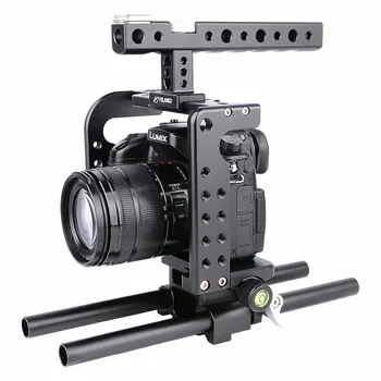 

YELANGU YLG0906A Camera Camcorder Video Cage Handle Stabilizer for Panasonic Lumix DMC-GH5 DSLR Shoulder Mount Rig