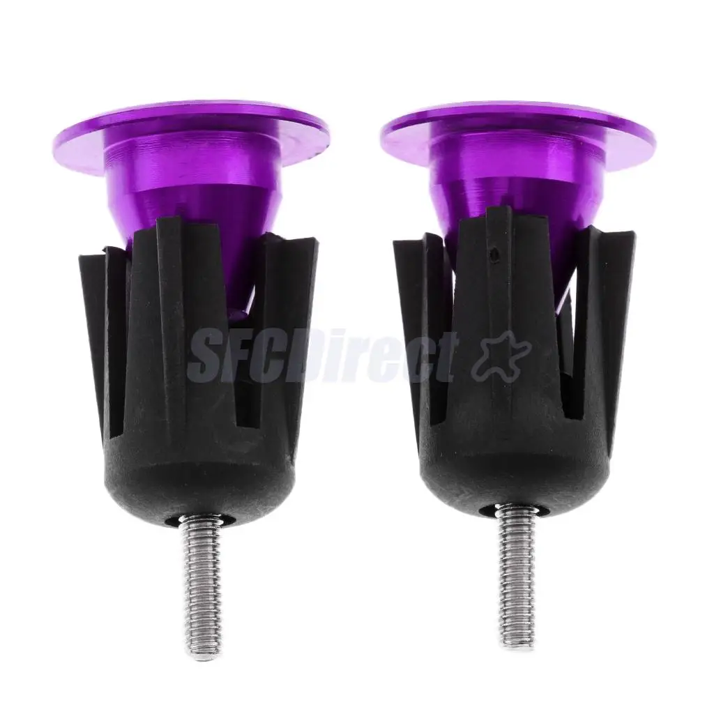 1 Pair Aluminum Alloy Bike Handlebar End Plugs Mountain Road Bicycle Cycling Handle Bar Grips Caps Stoppers 
