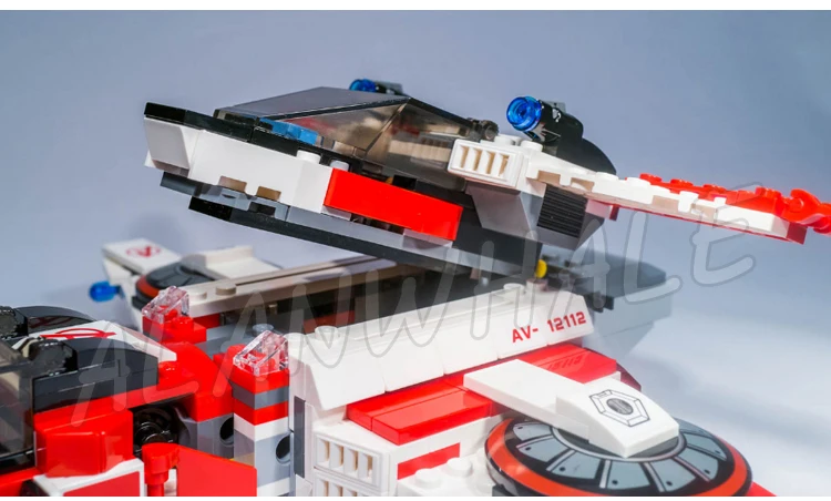  552pcs Super heroes Avengers Avenjet Space Mission Captain America 07022 Marvel DC Comics Building 