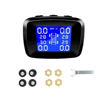 Автомобильный Автомобильный прикуриватель с ЖК-экраном и 4 датчиками, внутренний прикуриватель в режиме реального времени, автомобильный детектор TPMS