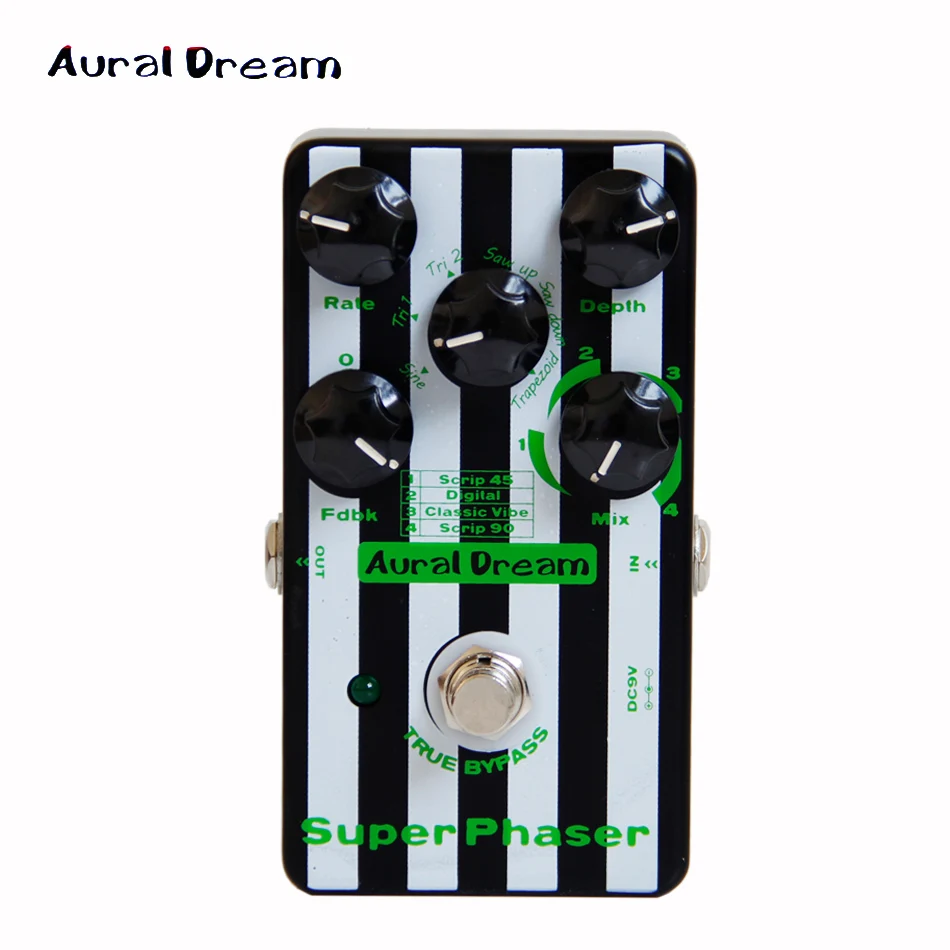 청각 드림 슈퍼 페이저 디지털 페달, 24 단계 효과aural dreamphaser pedaleffects pedal