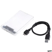 2,5 ''Прозрачный чехол для жесткого диска SATA 3,0-USB 3,0 внешний жесткий диск SSD корпус Поддержка 2 ТБ протокол UASP BTZ1 22 июля