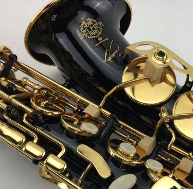 Selmer R54 Saxophone Alto Brass Instruments Black Nickel Gold Alto Saxophone Selmer Carved Pattern Eb Sax