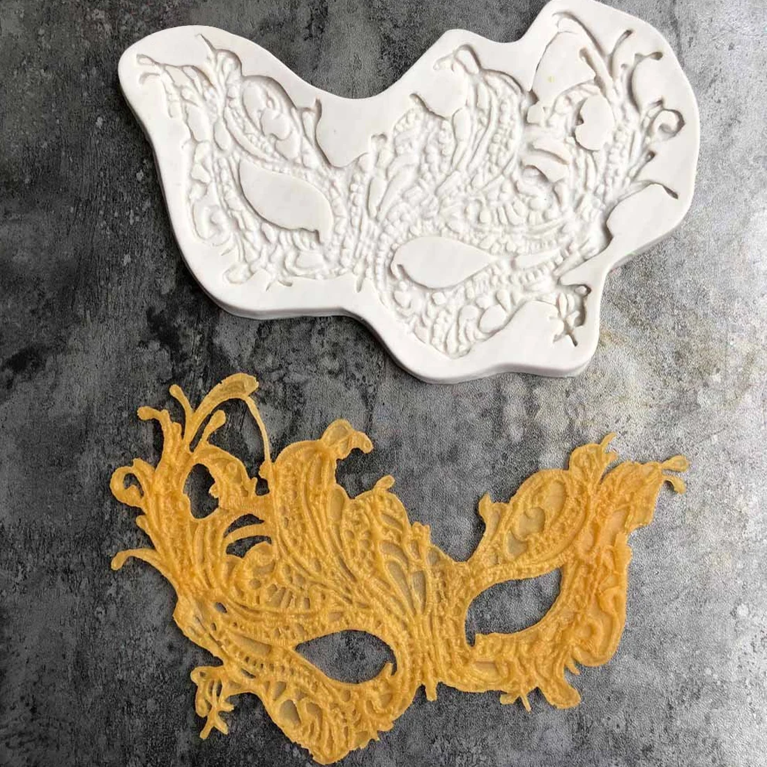 Buy 1pcs Sugarcraft Masquerade Mask Frame silicone