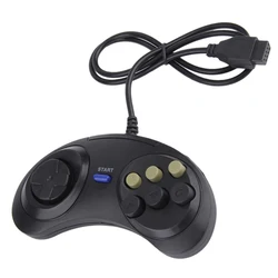 New Universal Handle Game Controller Classic Wired 6 Buttons For SEGA MD2 PC MAC Mega Drive Gaming Accessories Remote Control New Universal Handle Game Controller Classic Wired 6 Buttons For SEGA MD2 PC MAC Mega Drive Gaming Accessories Remote Control