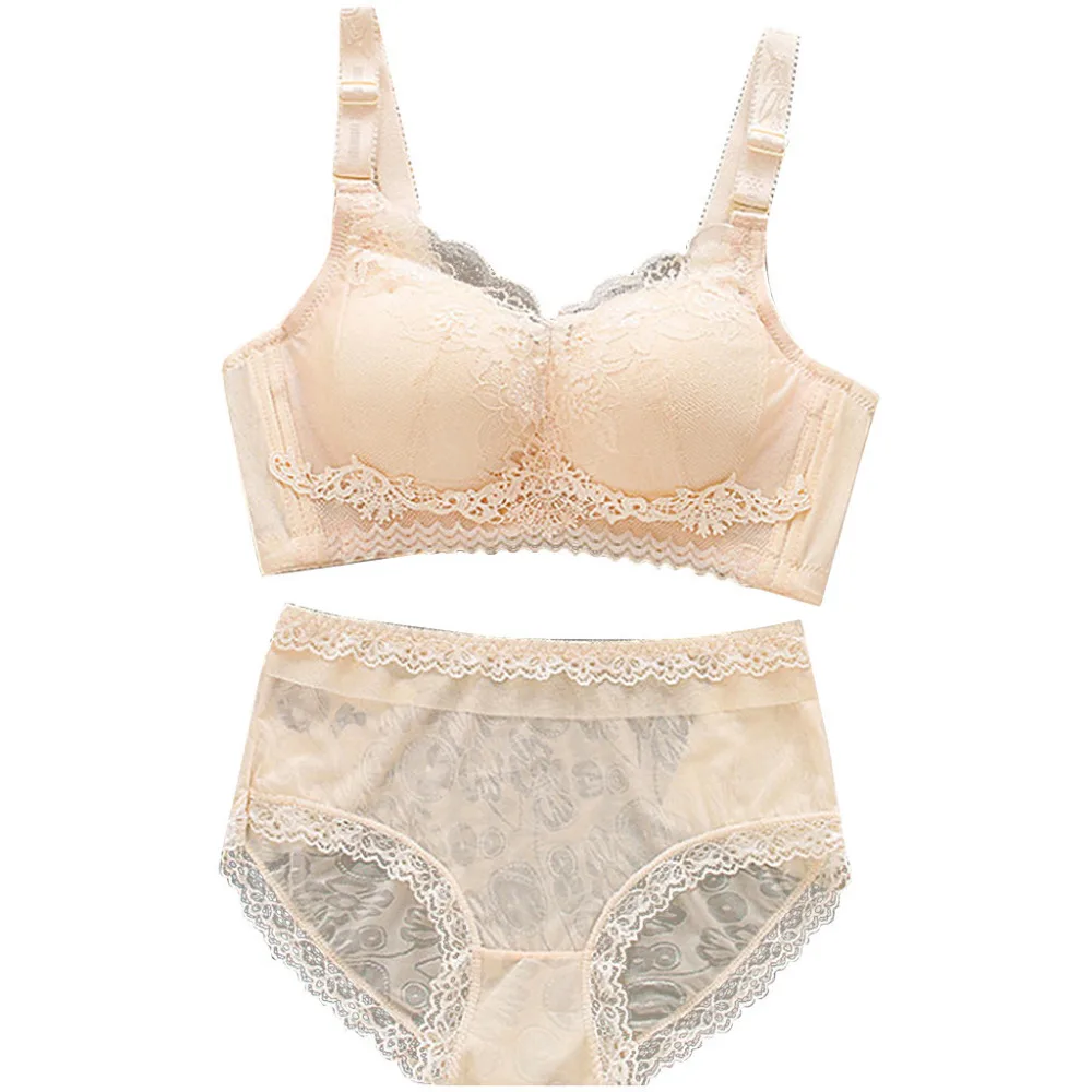 2019 Woman sexy sports bra set comfortable sexy lace underwear seamless push up girls underwear yoga bra top para mujeres 40J4 (5)