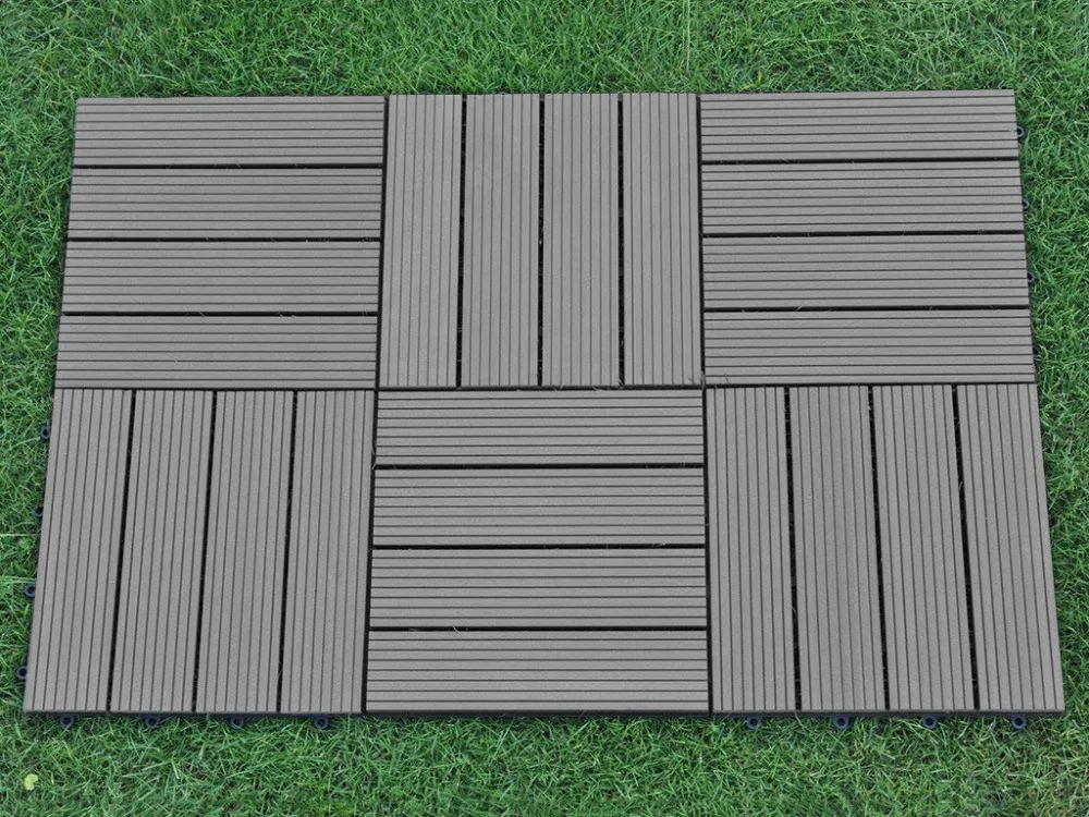 Outdoor Flooring Composite Interlocking Decking Tile ...