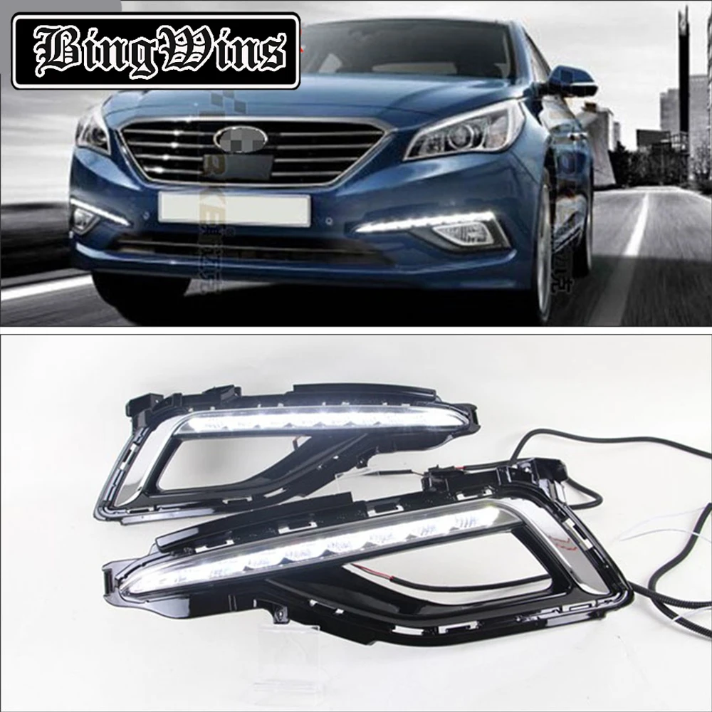 Car styling wholesale for HYUNDAI SONATA 2014 2015 2016 Driving DRL