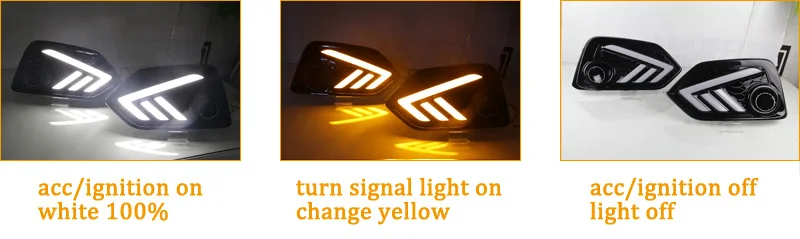 Для Honda CIVIC хэтчбек дневные ходовые огни светильник светодиодный DRL Противотуманные фары дальнего светильник s Желтый Поворотная сигнальная лампа