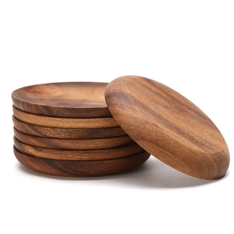 Wood Cake Fruit Small Plates /& Dishes Sushi Dessert Wooden Plate Oval 2 Size