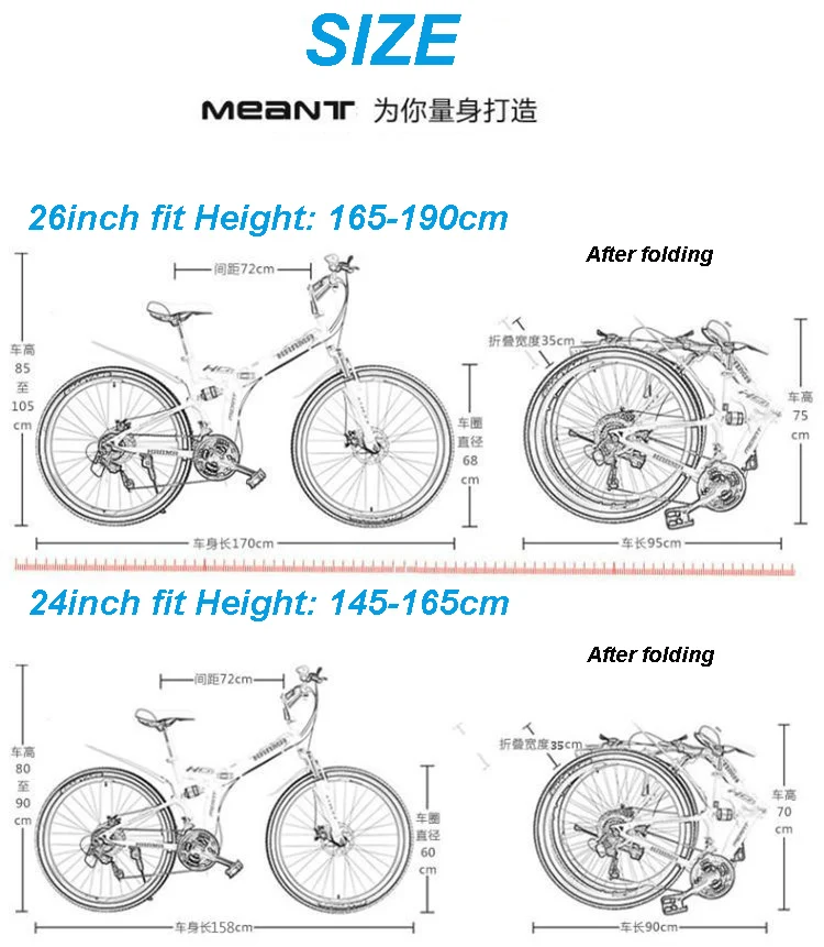Clearance Freeshipping Folding mountain bike 24 inch 26 inch double disc brakes double shock 21 speed students adult men and women cycling 9 Clearance Freeshipping Folding mountain bike 24 inch 26 inch double disc brakes double shock 21 speed students adult men and women cycling 9