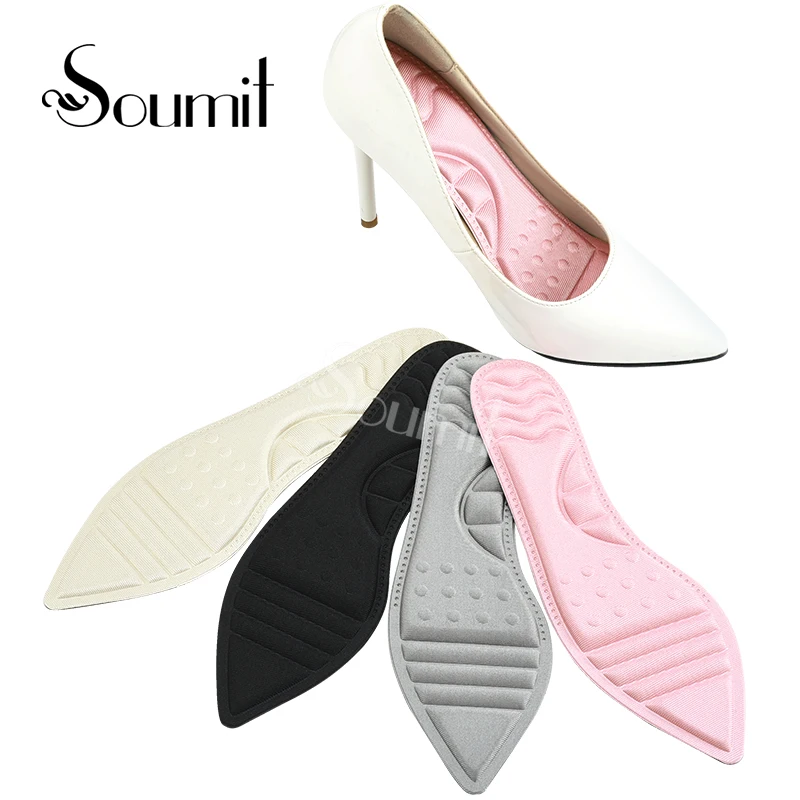 

Soumit 3D Sponge Pointed Insoles Pads For Women High Heels Shoes Full Length Arch Support Orthopedic Cushion Insole