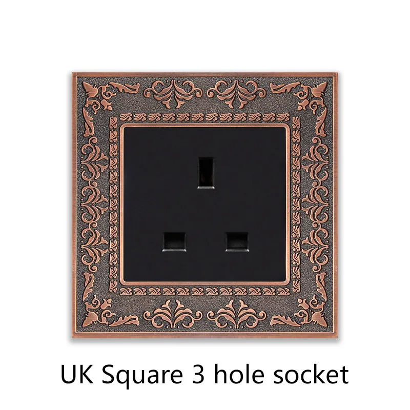 UK Square 3 hole socket
