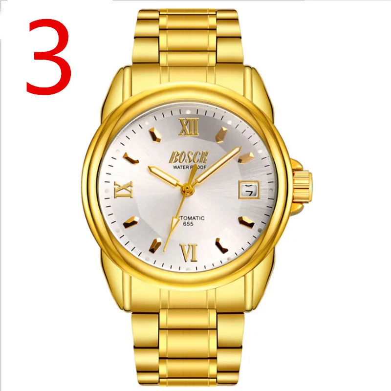 

men New Fashion Mechanical Watch Stainless Steel Concise Casual Luxury Business Wristwatch