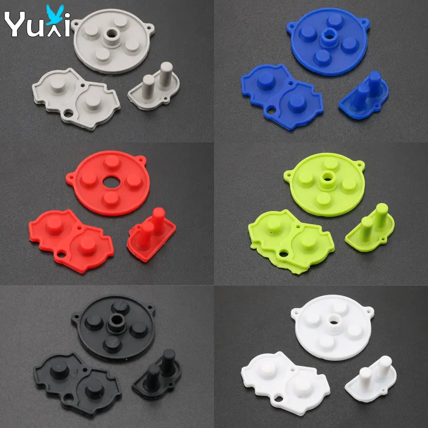 

2 sets Colorful For Nintendo GameBoy Advance Button Silicone Rubber Pad Conductive Contact AB Select Start D pad For GBA Console