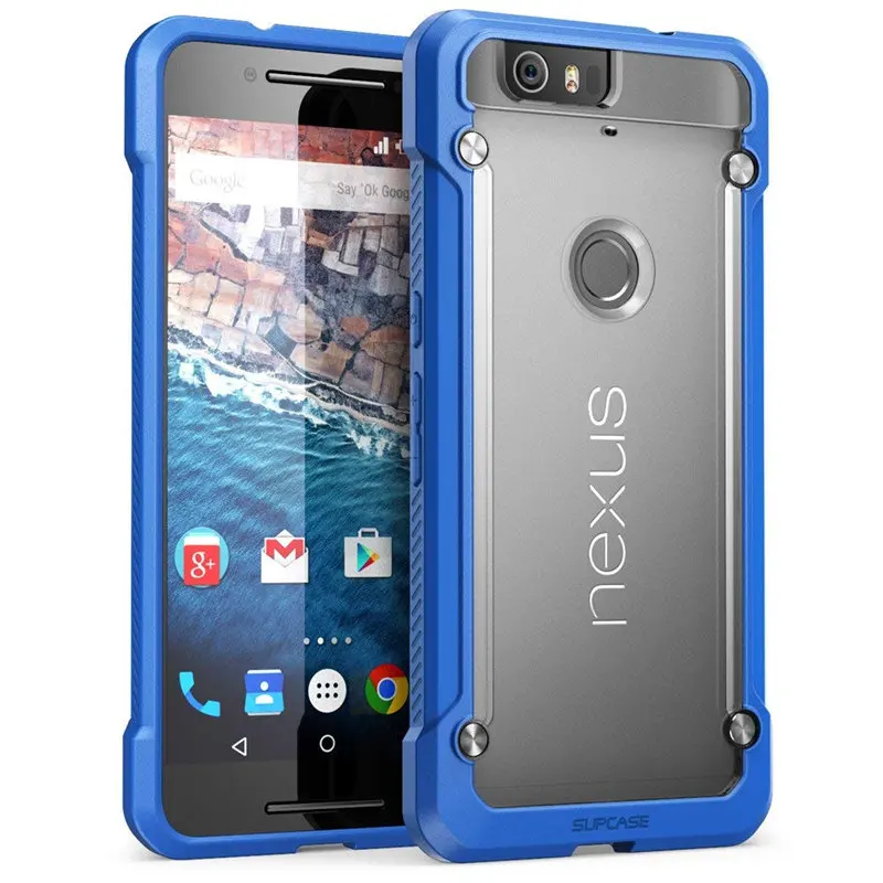 Per Google Nexus 6 p Caso di 5.7 pollice (2015 Release) SUPCASE UB Serie Premium Ibrida Del Respingente di TPU + PC Caso della Parte Posteriore Della Calotta di protezione-in Case da Cellulari e telecomunicazioni su