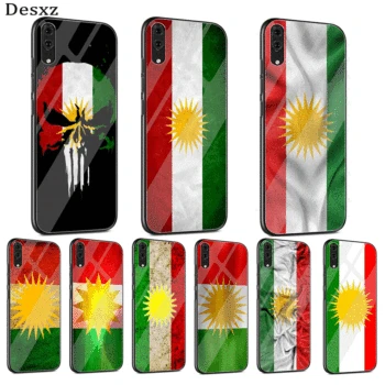 

Desxz Glass Phone Case For Huawei Mate Honor 8X 9 10 7A 20 P30 P20 P10 Lite Pro P Smart Cover Kurdistan Flag Bag