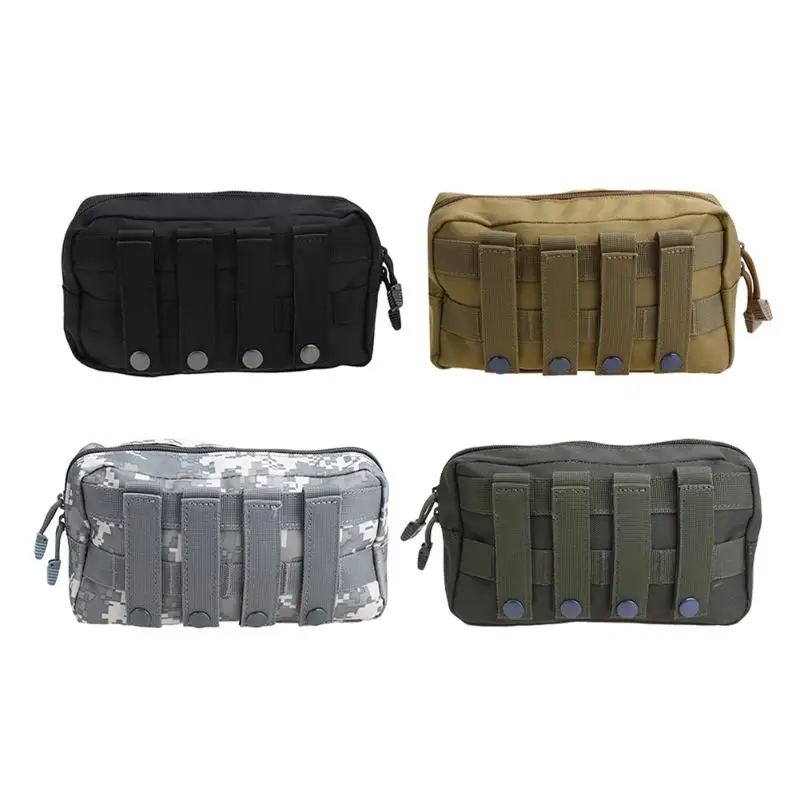 

Outdoor Military Tactical Waist Bag Multifunctional EDC Molle Tool 1000D Zipper Waist Pack Accessory Durable Belt Pouch