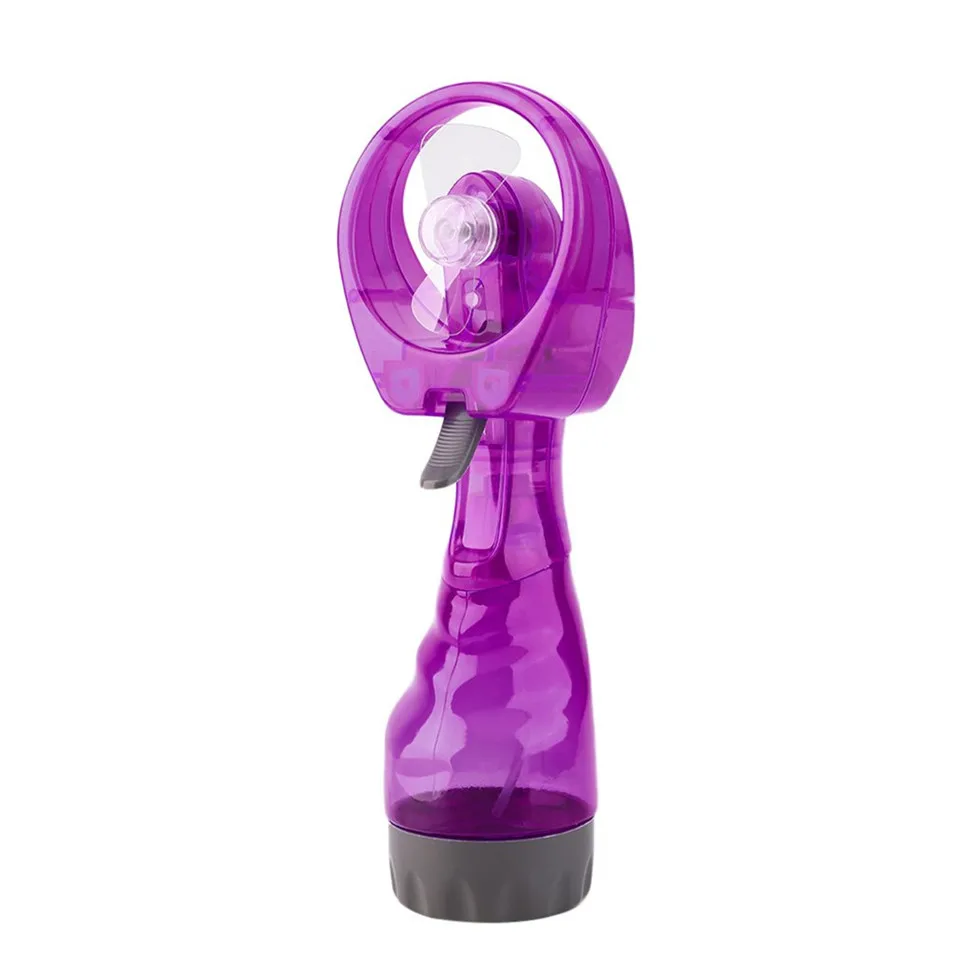 Portable Handhold Powerful Fan Mini Outdoor Mist Water Cooling Spray Fan Humidification Fan Water Fan - Цвет: purple