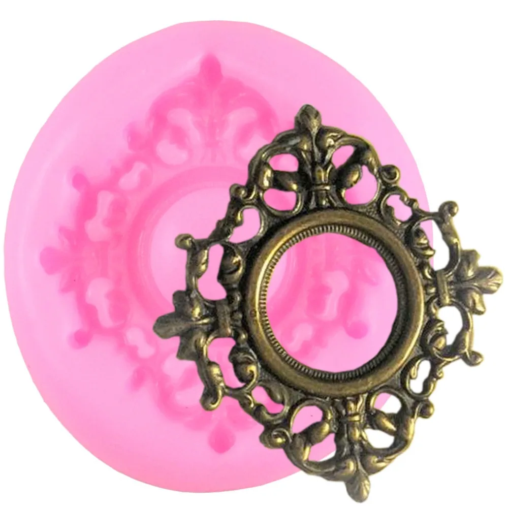 

Lace Frame Border Silicone Molds DIY Party Cupcake Topper Chocolate Gumpaste Mold Fondant Cake Decorating Tools