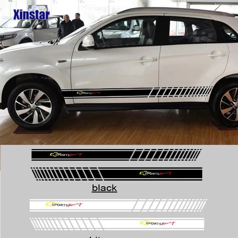 2pcs car side sticker for Chevrolet Cruze Captiva Lacetti