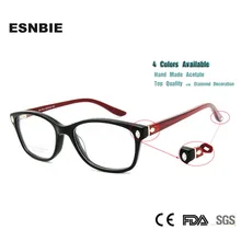 ESNBIE Италия дизайн рамки очки для женщин Роскошные Алмаз оригинальное качество близорукость компьютер Oculos де Грау Femininos бренд