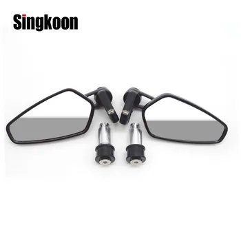 

Universal Motorcycle bar end mirror Scooter Rearview Mirrors retroviseur moto FOR xj6 cb500x kawasaki versys 650 benelli