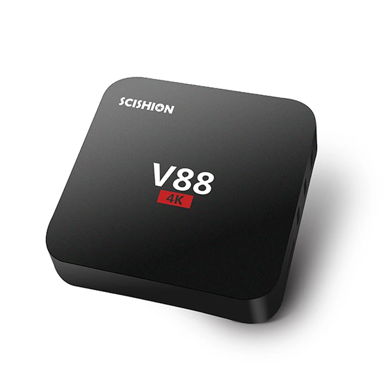 Scishion V88 Android 5.1 Smart TV Box 4 К Rockchip 3229 1 г/8 г USB 2 Wi Fi полный загружено Quad Core 1.5 ГГц media player
