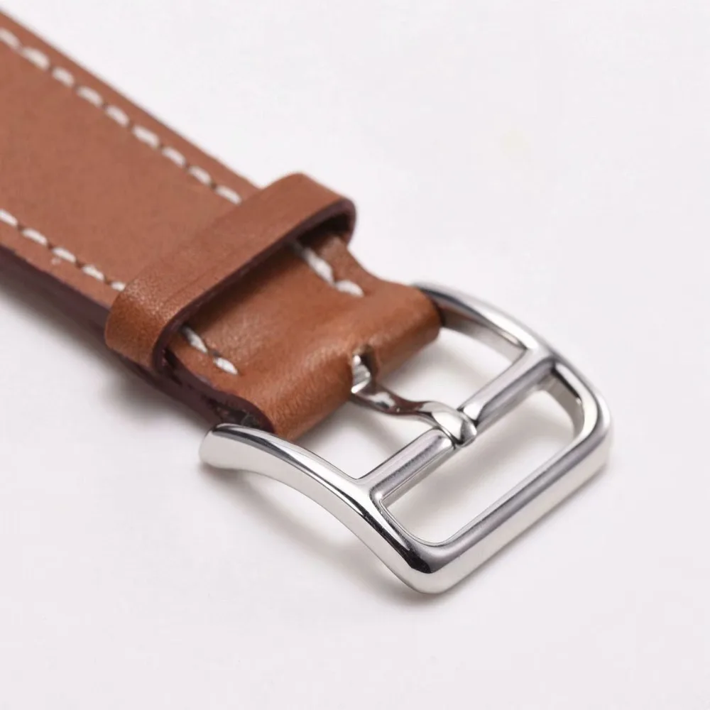 fashion Leather loop for iwatch Series 4 2 3 1 for Apple Watch band Strap Double Tour Extra Long 38mm 42mm 40mm 44mmseries 5