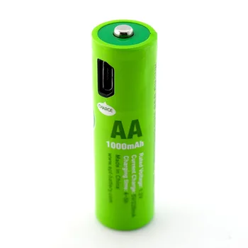 

Soshine 1000mAh 1.2V NiMH AA Rechargeable Battery with Built-In Micro USB Port 2 Ways to Charge