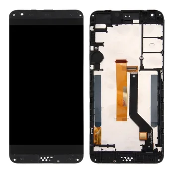 

LCD Screen and Digitizer Full Assembly with Frame & Top + Lower Bottom Glass Lens Cover for HTC Desire 530