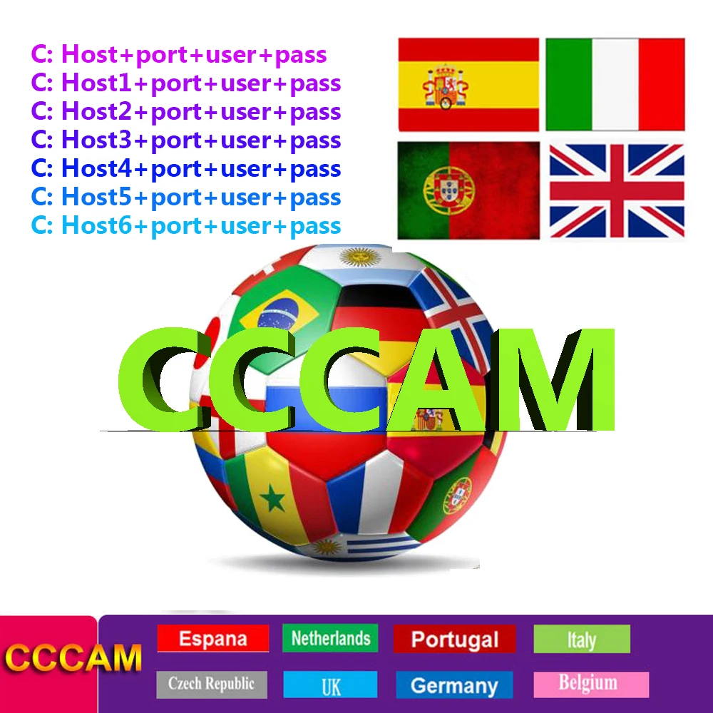 

18 months cccam Satellite receiver for dvb-s2 cccam cline 1 year europe freesat portugal for tv box Germany Poland stable ccam