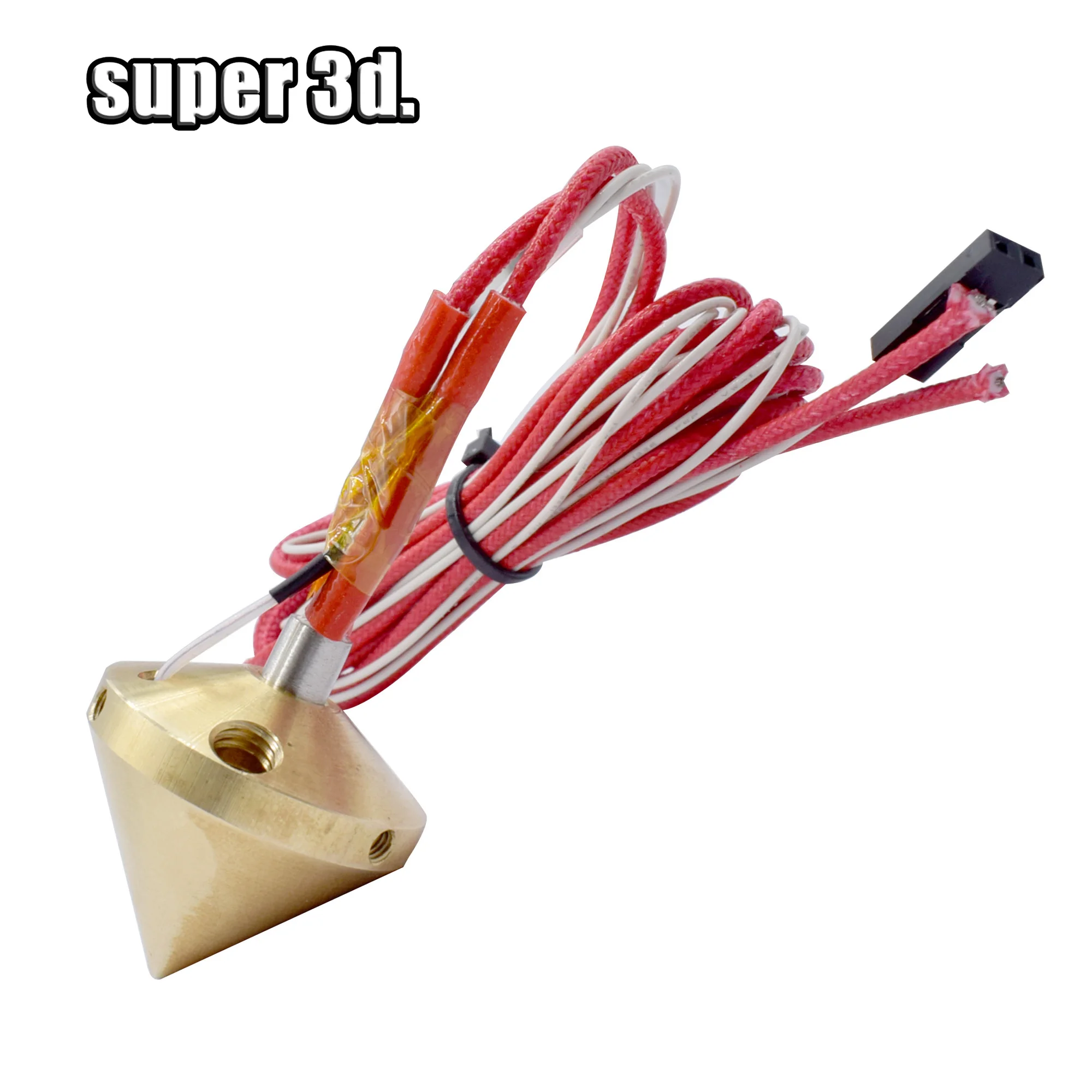 3 в 1 комплект для Hotend V6 Bowden с J head без вентилятора латунный Алмазный сопло 0 4 мм 75