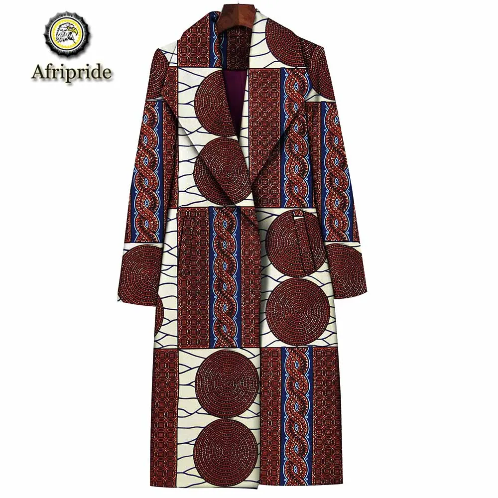 2019 african coats for women AFRIPRIDE pure cotton bazin riche ankara print coats private custom wax batik lining S1824016